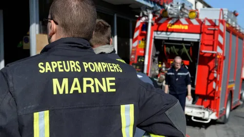 Un incendie dans le centre de Reims 